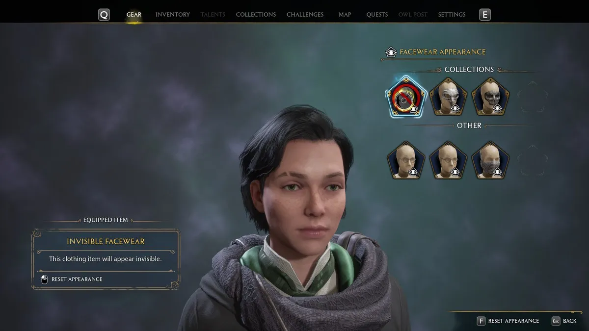Hogwarts Legacy Comment transmogrifier l'apparence de vos objets d'équipement désactivés