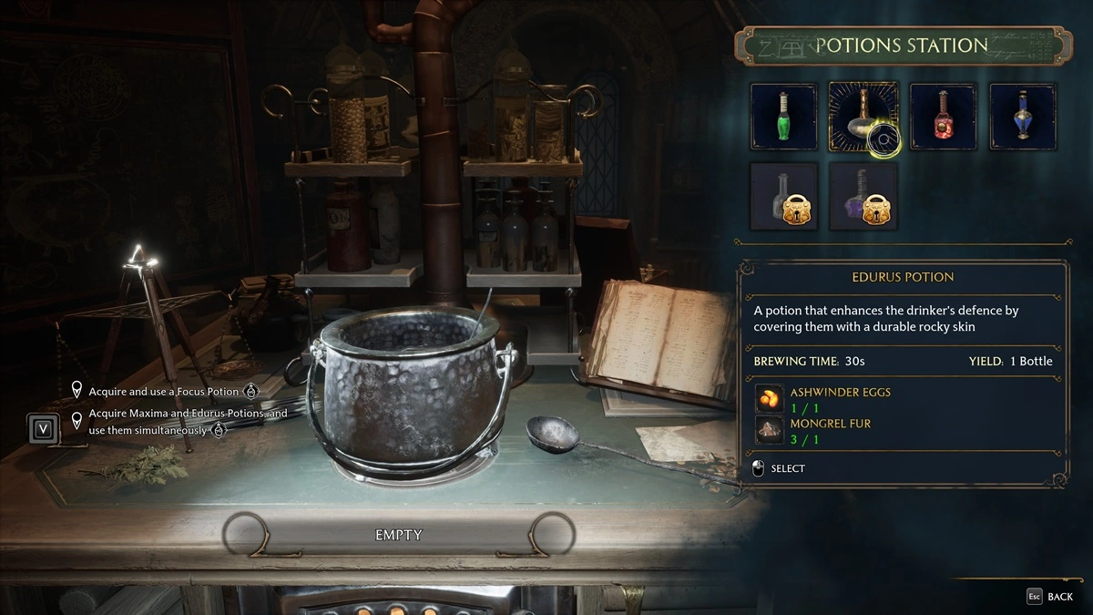 Poudlard Legacy Depulso Spell Unlock 1a