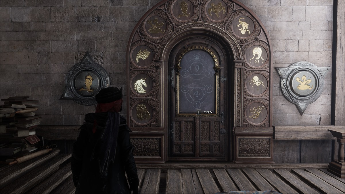 Hogwarts Legacy Divination Classroom Door Puzzle Divination Tower Door Puzzles Guide 2b