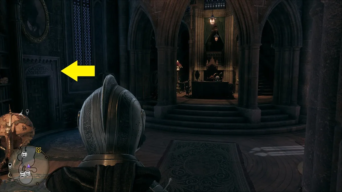Hogwarts Legacy Key Of Admittance Puzzle Porte du bureau du directeur Porte de la gargouille 1