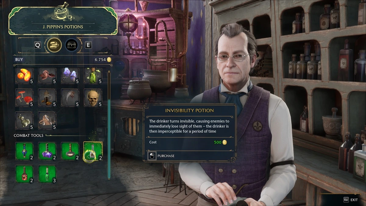 Guide des potions de l'héritage de Poudlard Recettes de potions Ingrédients 1b
