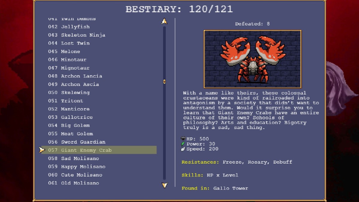 Comment débloquer le mode Hyper dans Vampire Survivors Giant Enemy Crab