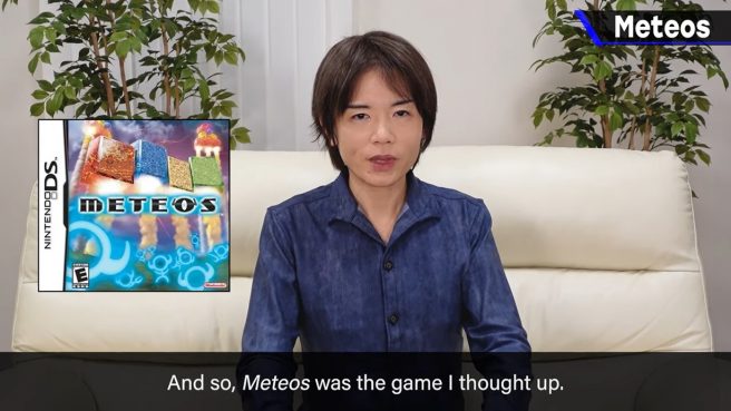 Sakurai sur les origines de Meteos, partage sa proposition originale