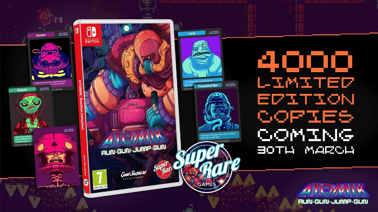 Atomik : RunGunJumpGun sort en version physique sur Switch