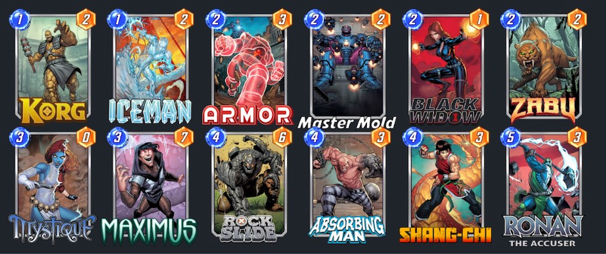 Meilleur moule maître Marvel Snap Decks 1