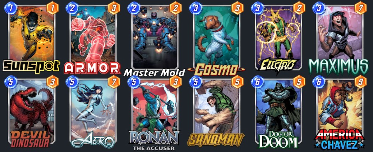 Meilleur moule maître Marvel Snap Decks 2