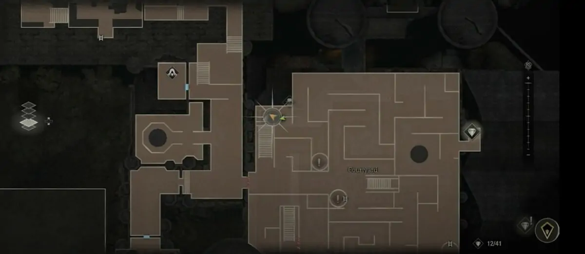 Clockwork Castellan dans la cour RE4