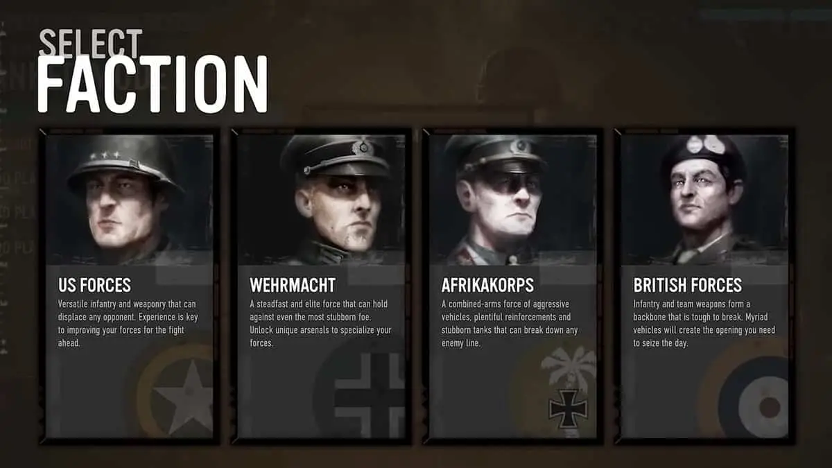 Company Of Heroes 3 : Les meilleures factions