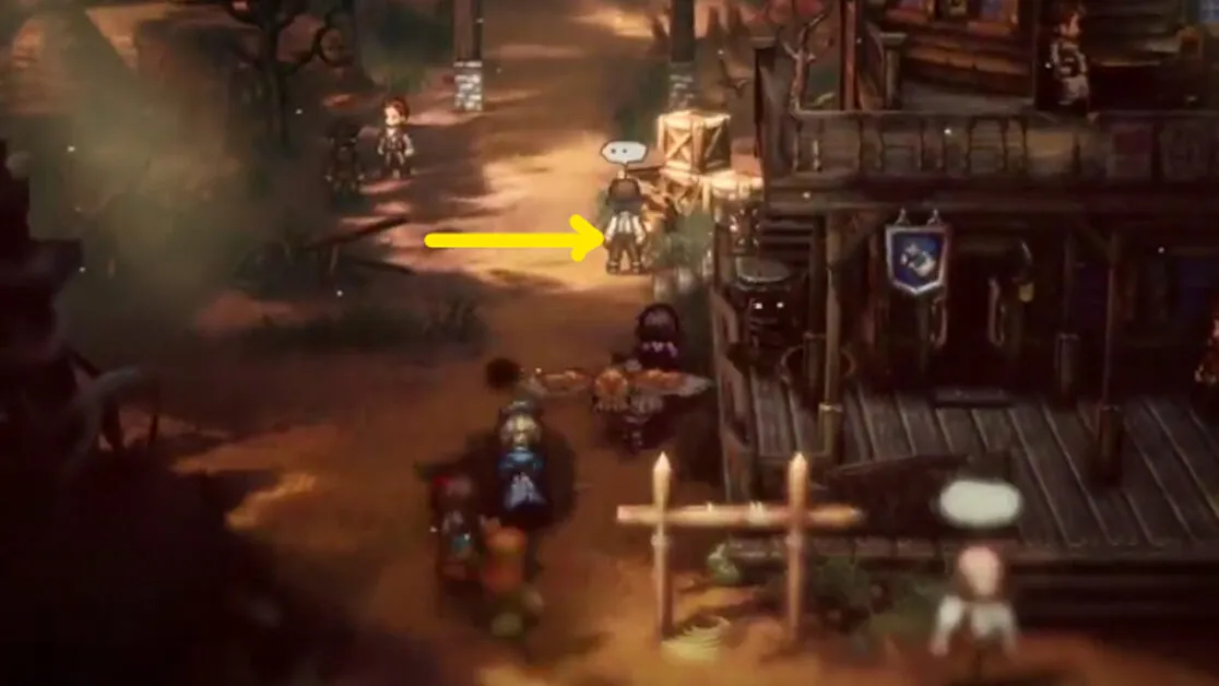 Harry a la première blague pour Joe dans Octopath Traveler 2