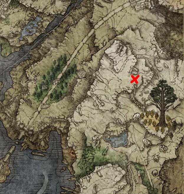 Emplacement de l'éclatement frénétique de l'Elden Ring