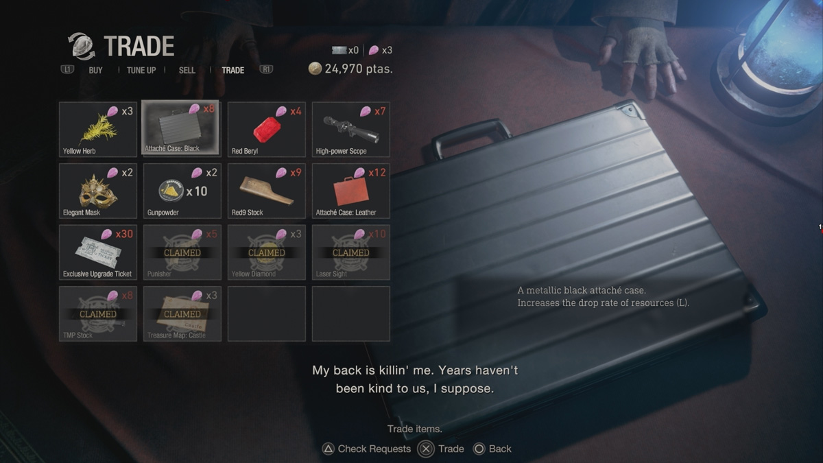 Resident Evil 4 Comment obtenir de nouveaux cas Attache