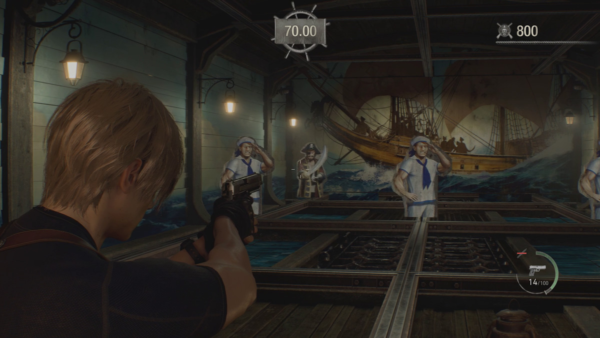 Gameplay de la galerie de tir Resident Evil 4 Remake