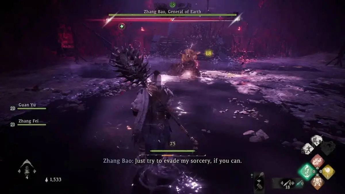 Wo Long : Fallen Dynasty - Guide du boss Zhang Bao