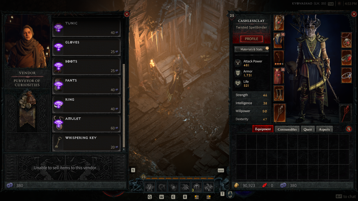 Diablo 4 Comment débloquer l'écran du fournisseur de coffres silencieux