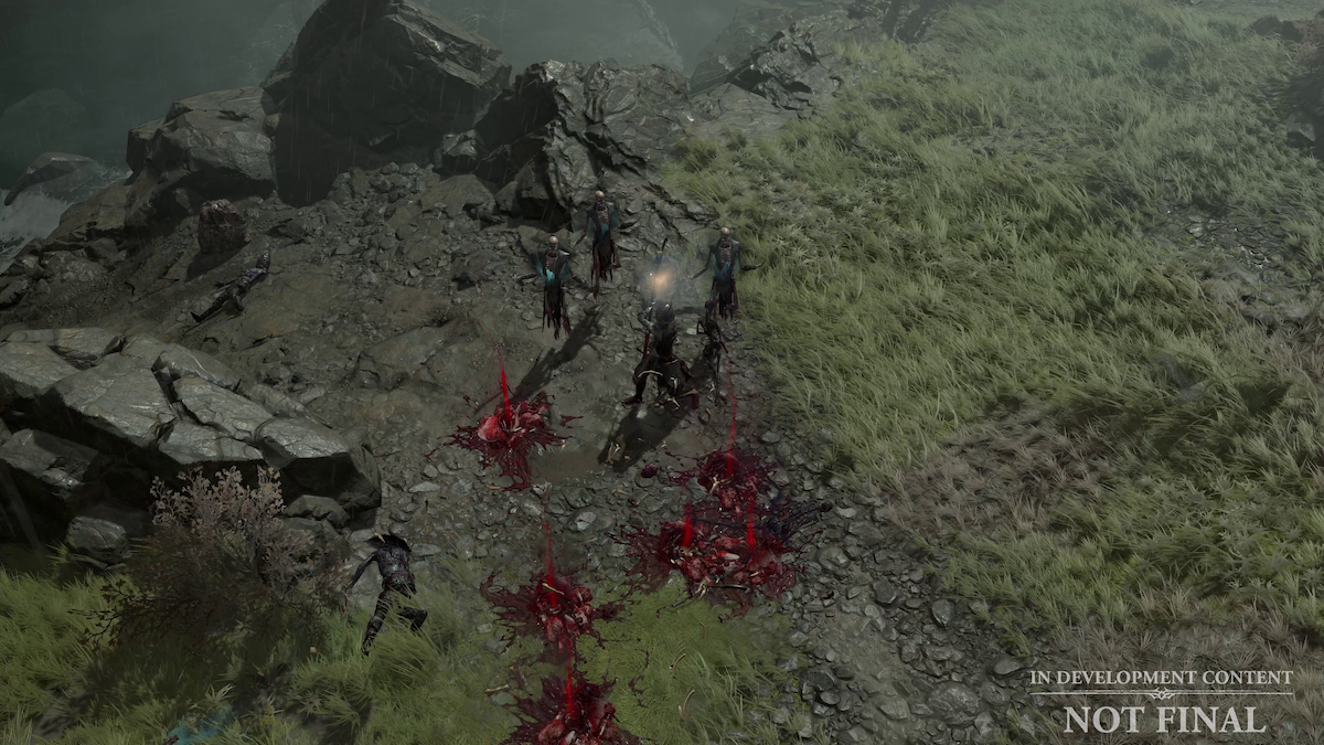 Diablo 4 Necro avec ses mages squelettes