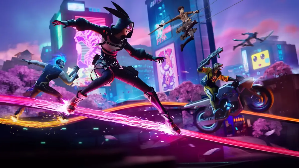 Le chapitre 4 de la saison 2 de Fortnite se transforme en cyberpunk