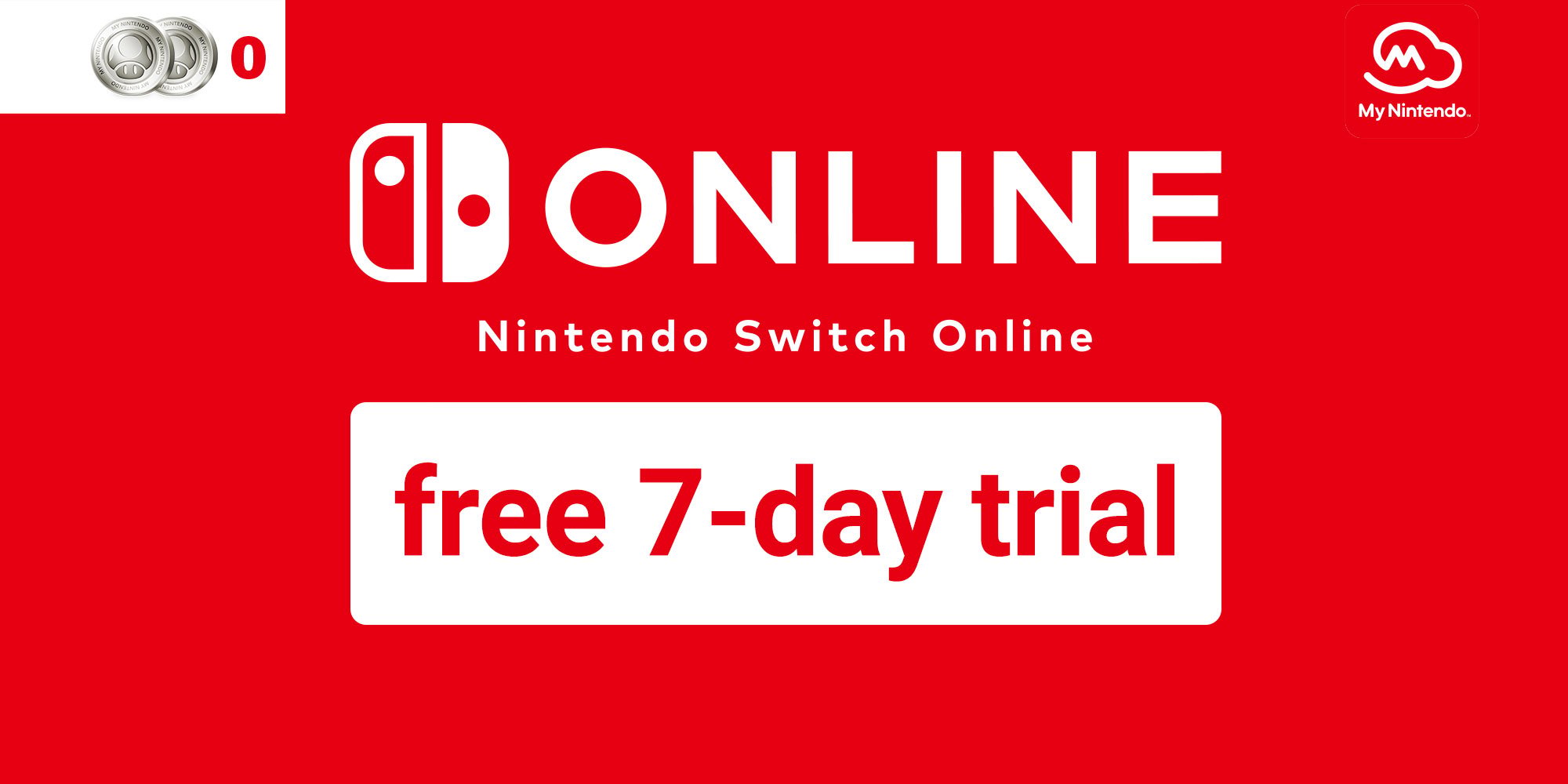 Nintendo of Europe offre une période d'essai gratuite de 7 jours pour Switch Online