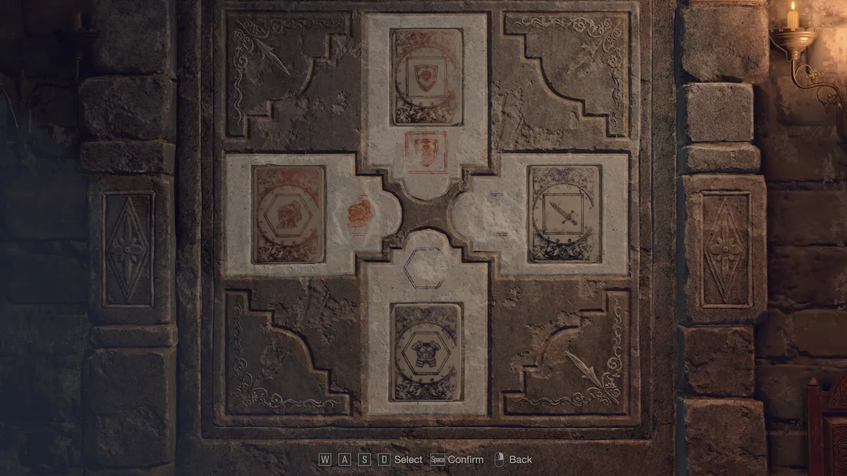 Resident Evil 4 Remake Tablette de pierre lithographique Solution de guide de puzzle