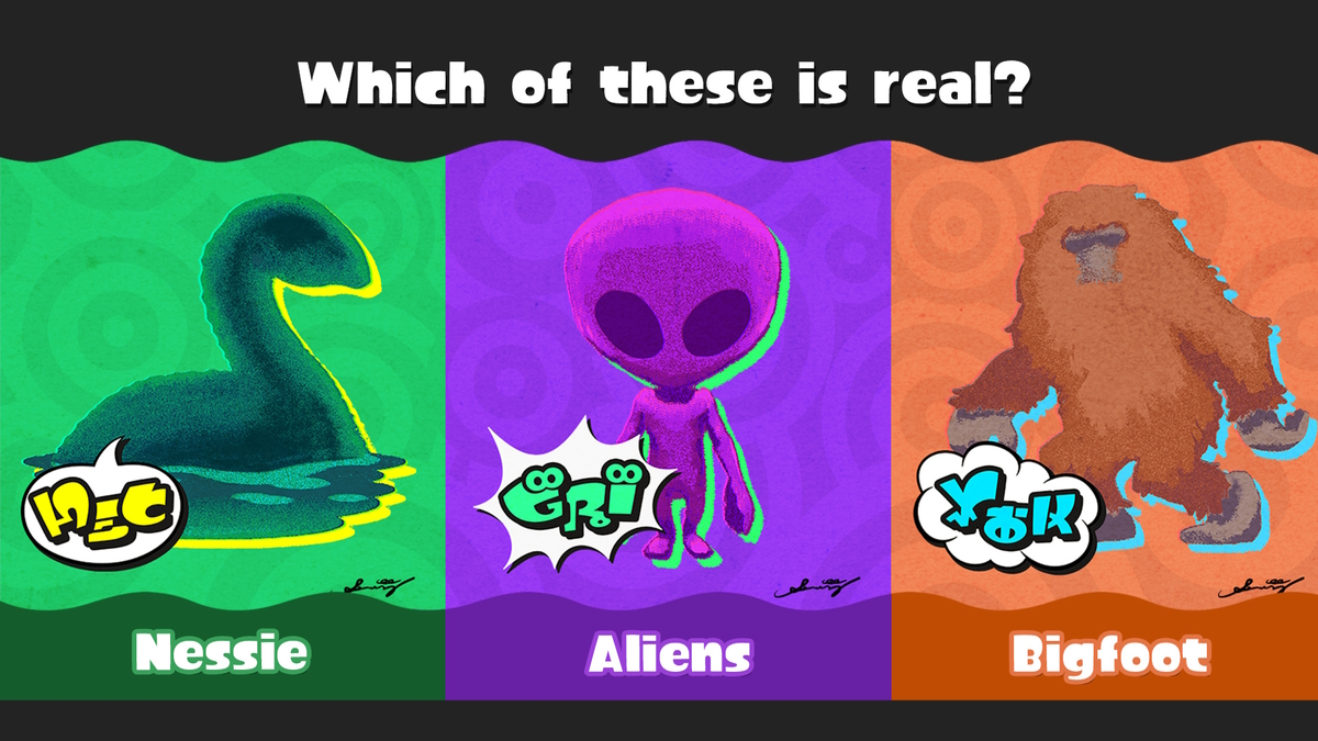 Le prochain Splatfest de Splatoon 3 demande quelle créature cryptique est réelle.