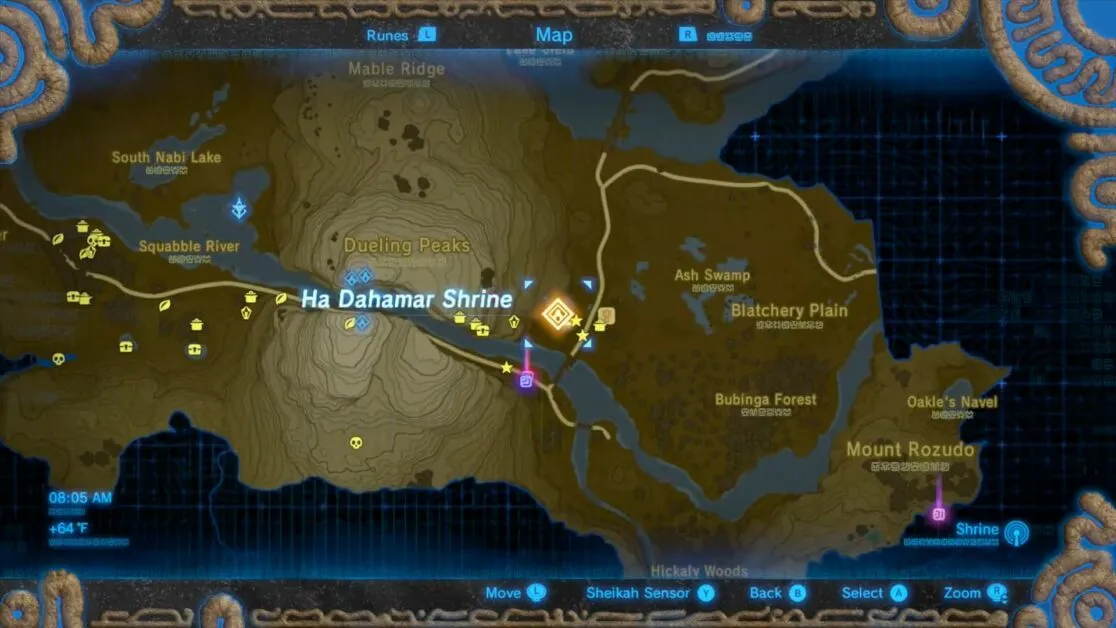 Zelda : Breath Of The Wild - Guide du sanctuaire de Ha Damar