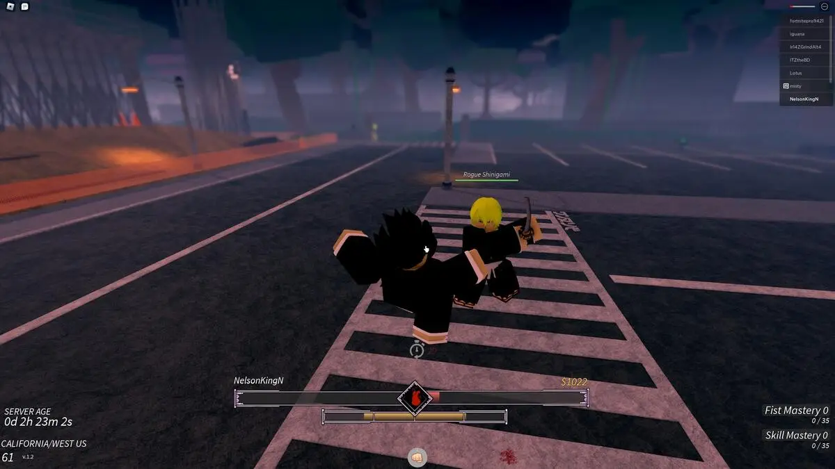Liste des niveaux du projet Roblox Mugetsu Shikai
