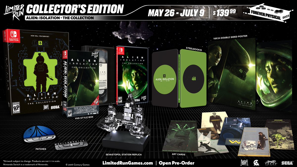Alien : Isolation sortira physiquement sur Switch