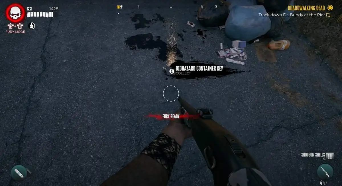 Dead Island 2 : Emplacement de la clé du conteneur Biohazard