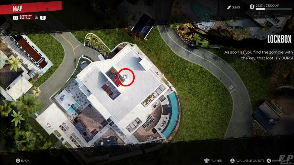 Emplacement du conteneur Biohazard à Dead Island 2