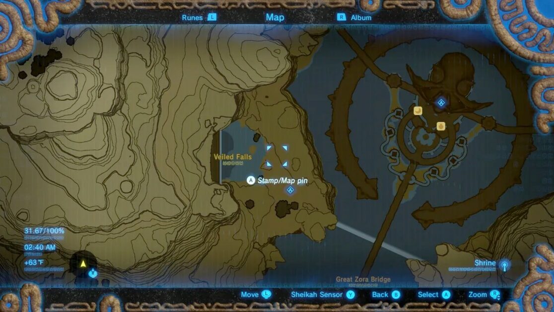Emplacement du sanctuaire Dagah Keek à Zelda BOTW