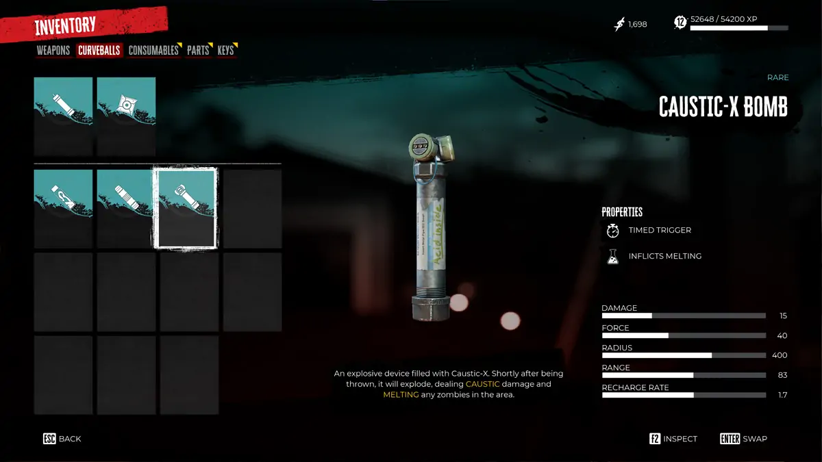 Dead Island 2 bombe X caustique