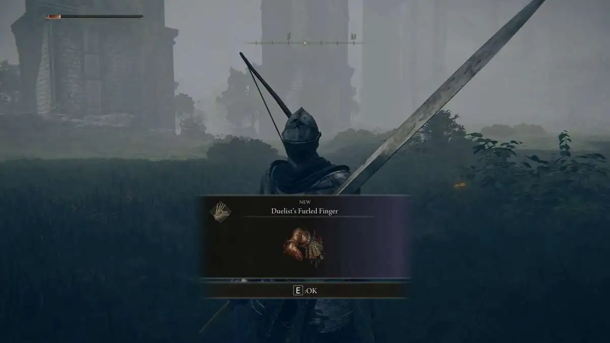 Elden Ring : Comment obtenir le doigt de duelliste