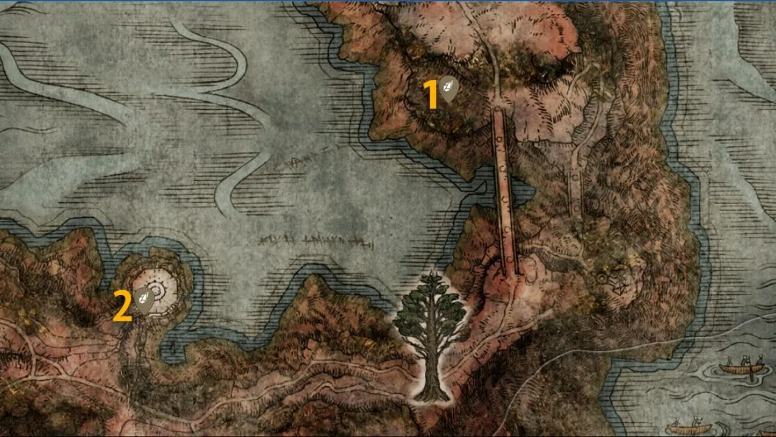Caelid Somber Smithing Stone 9 emplacements sur la carte dans Elden Ring