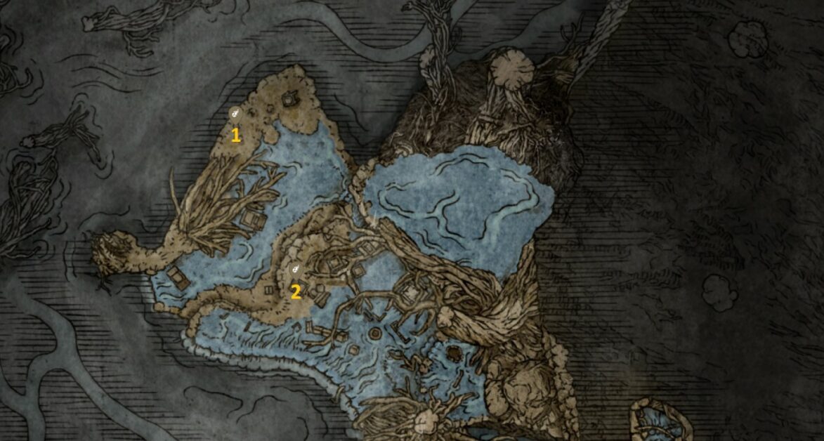 Elden Ring Emplacement de la Pierre de 5 Tseret