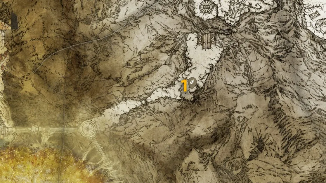 Forbidden Lands Sombre Smithing Stone 7 emplacements sur la carte dans Elden Ring