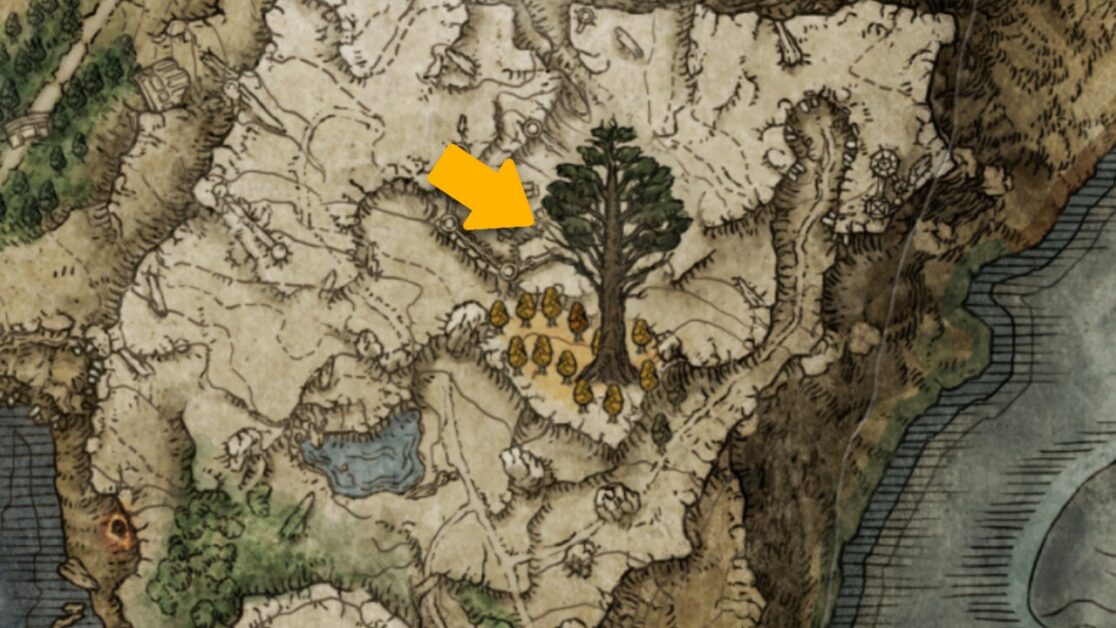 Emplacement de la carte du livre de recettes de Frenzied à Elden Ring