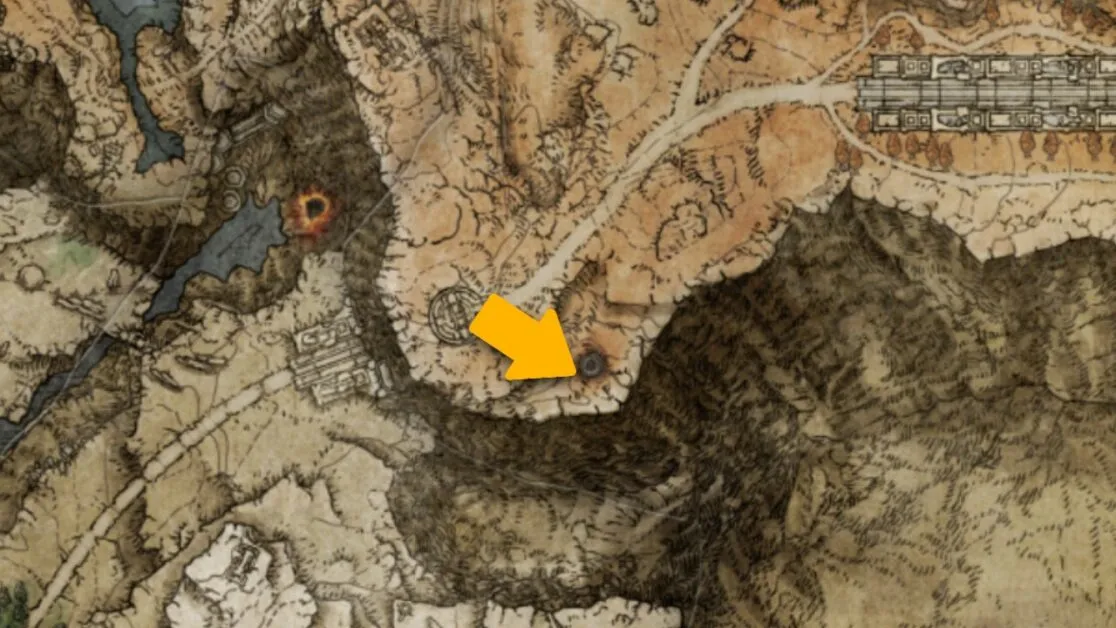 Emplacement de la carte Godfrey Icon Talisman dans Elden Ring