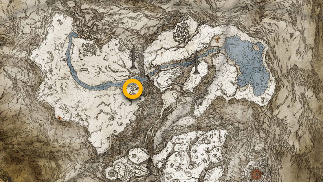 Emplacement de la carte de Graven-Mass Talisman dans Elden Ring