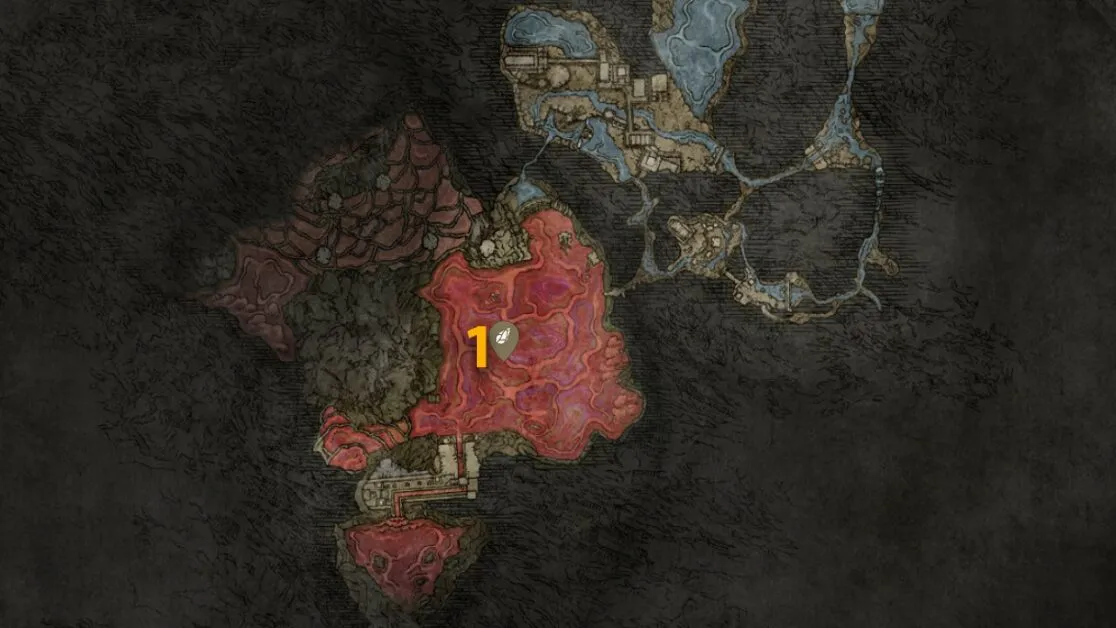 Lake of Rot Sombre Smithing Stone 9 emplacements cartographiques dans Elden Ring