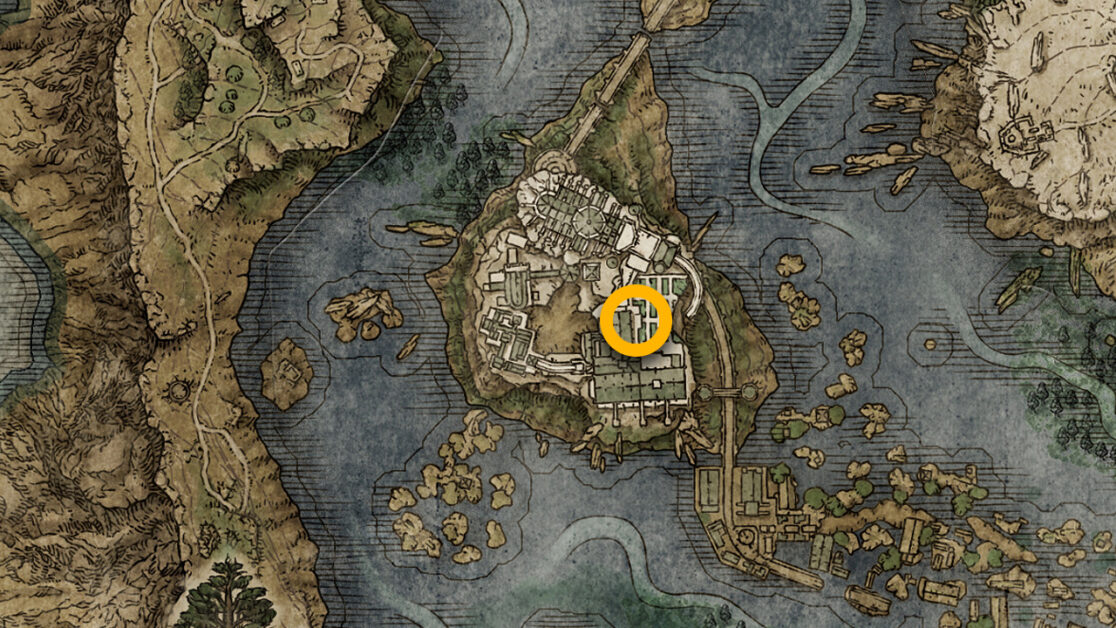 Emplacement de la carte Talisman du chat à longue queue dans Elden Ring
