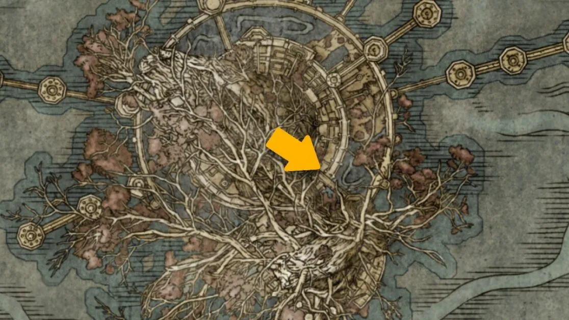Emplacement de la carte de Marika's Soreseal Talisman dans Elden Ring