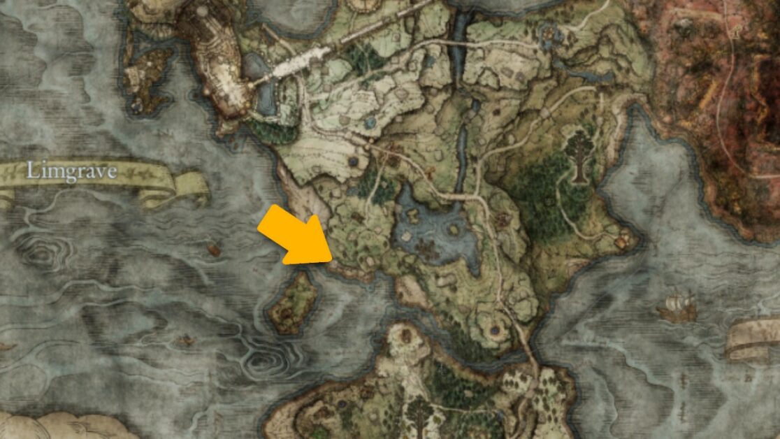 Emplacement de la carte du marchand nomade dans Elden Ring