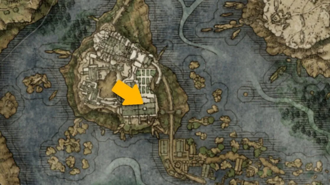 Emplacement de la carte Radagon Icon Talisman dans Elden Ring