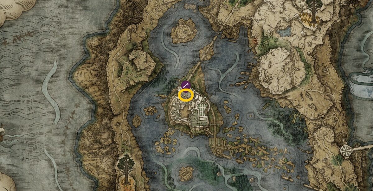 Emplacement de la carte Ring of Oath dans Elden Ring