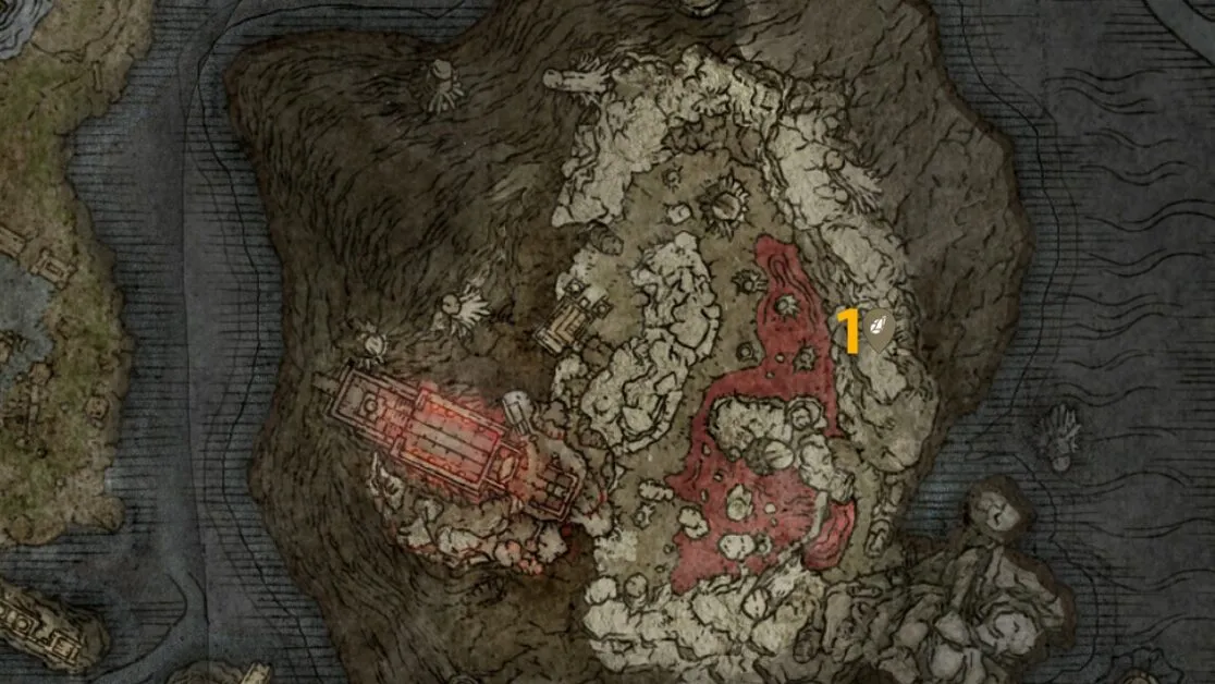 Siofra River Sombre Smithing Stone 9 emplacements sur la carte dans Elden Ring