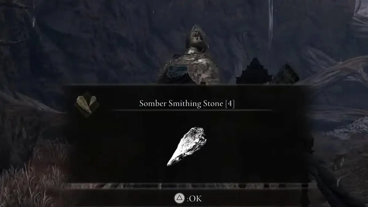 Elden Ring : Emplacements Sombre Smithing Stone 4