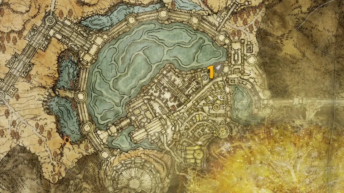 Subterranean Shunning-Grounds Sombre Smithing Stone 8 emplacements cartographiques dans Elden Ring