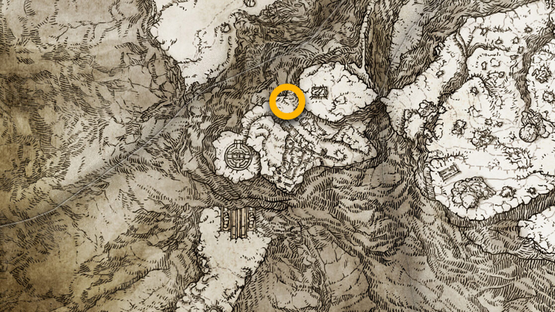 Emplacement de la carte Set de Yura Ronin dans Elden Ring