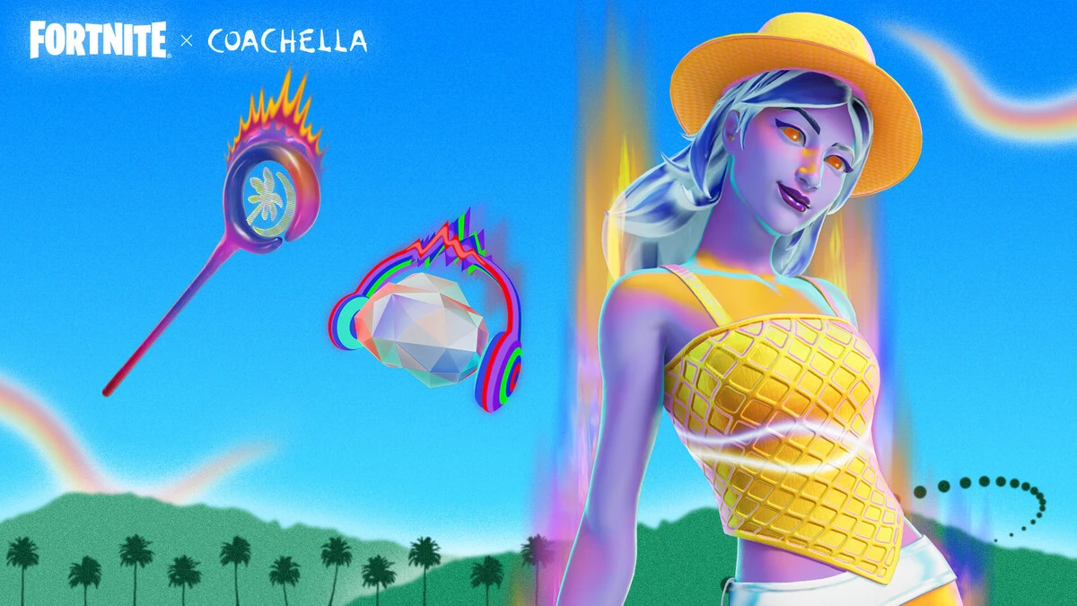 Fortnite Coachella 2023 Desert Dawn Lyric Outfit Réactif