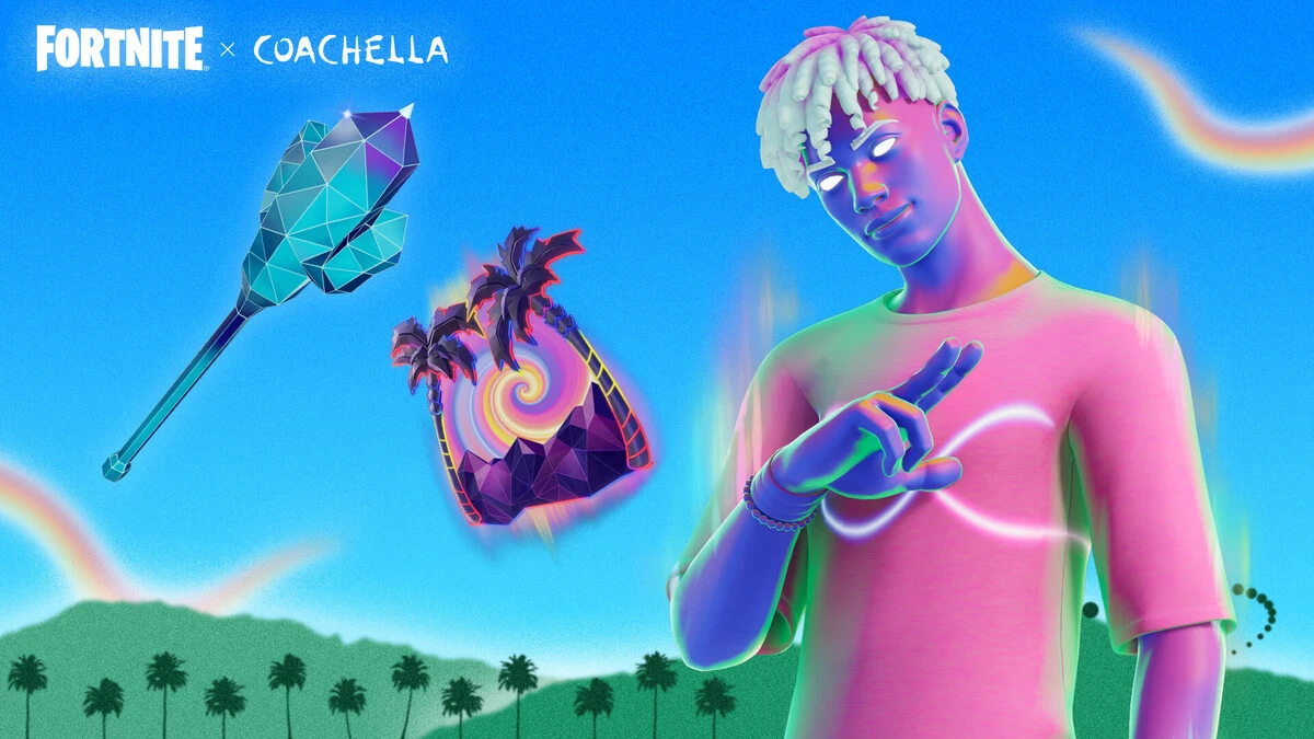 Fortnite Coachella 2023 Sunset Alto Outfit Réactif