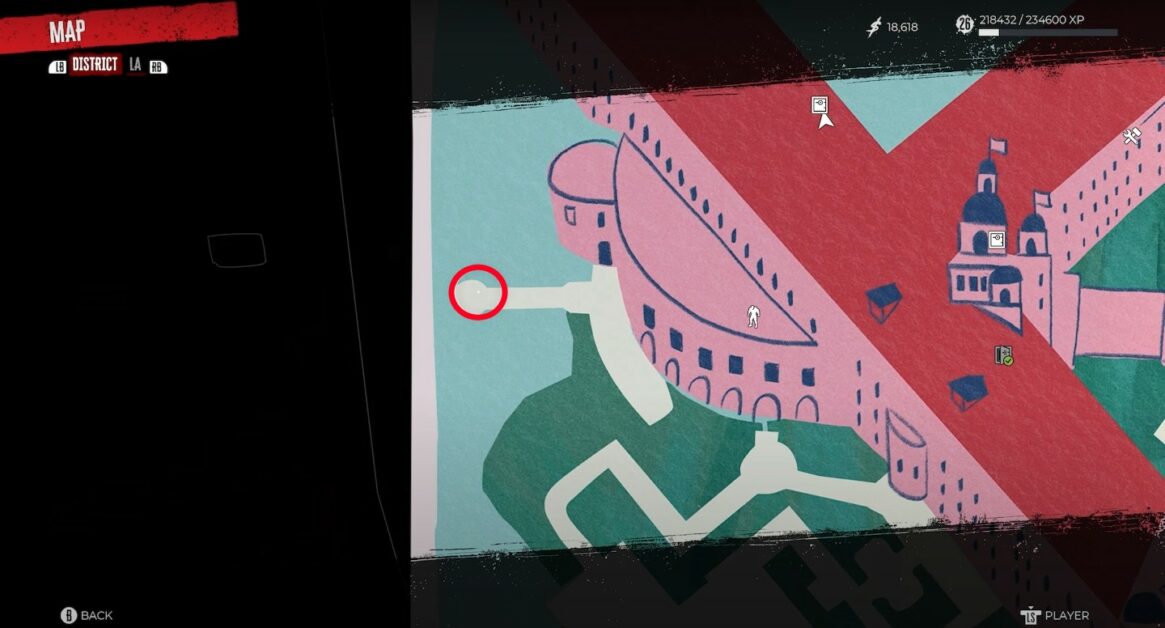 Emplacement de la clé du casier de la buanderie à Dead Island 2